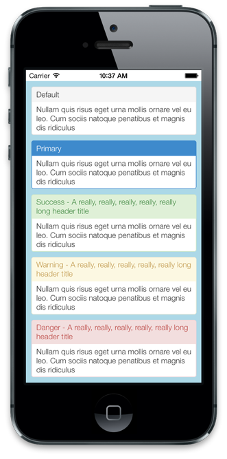 Panel example Panel example