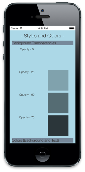 Style and Color example 1 Style and Color example 1