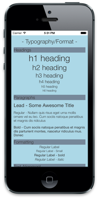 Typography example 1 Typography example 1