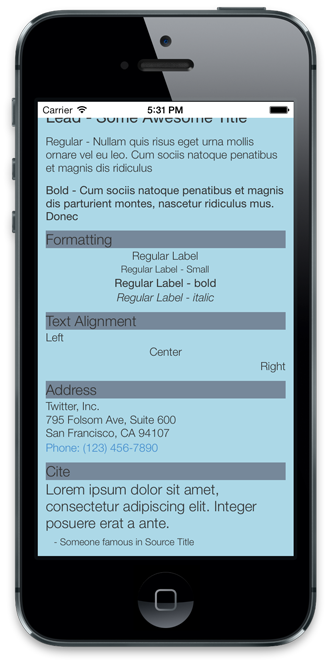 Typography example 2 Typography example 2